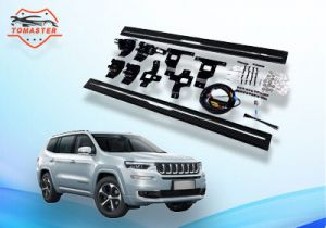 Jeep Commander teams up with top electric running board maker to boost all-electric SUV performance and safety.